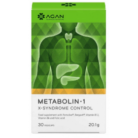 AGAN Metabolin 1 X Syndrome Control Συμπλήρωμα Διατροφής για τη Πρόληψη και Αντιμετώπιση του Μεταβολικού Συνδρόμου 60 Κάψουλες