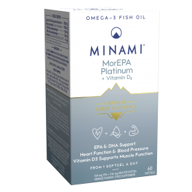 MINAMI MorEPA Platinum + Vitamin D3 60 softgels