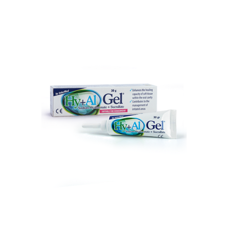 INTERMED Hy+Al Gel για την Επούλωση Μαλακών Ιστών Στοματικής Κοιλότητας 30g