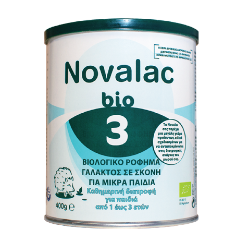NOVALAC Bio 3 Βιολογικό Γάλα σε Σκόνη 3ης Βρεφικής Ηλικίας 400gr