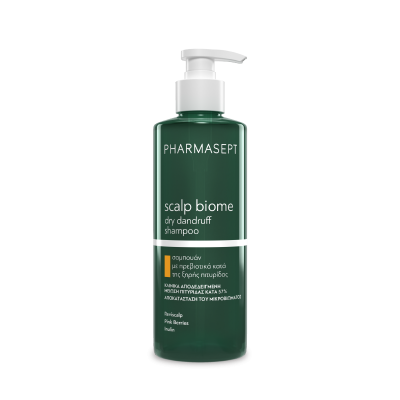 PHARMASEPT Scalp Biome Dry Dandruff Shampoo Σαμπουάν με Πρεβιοτικά Κατά της Ξηρής Πιτυρίδας 400ml