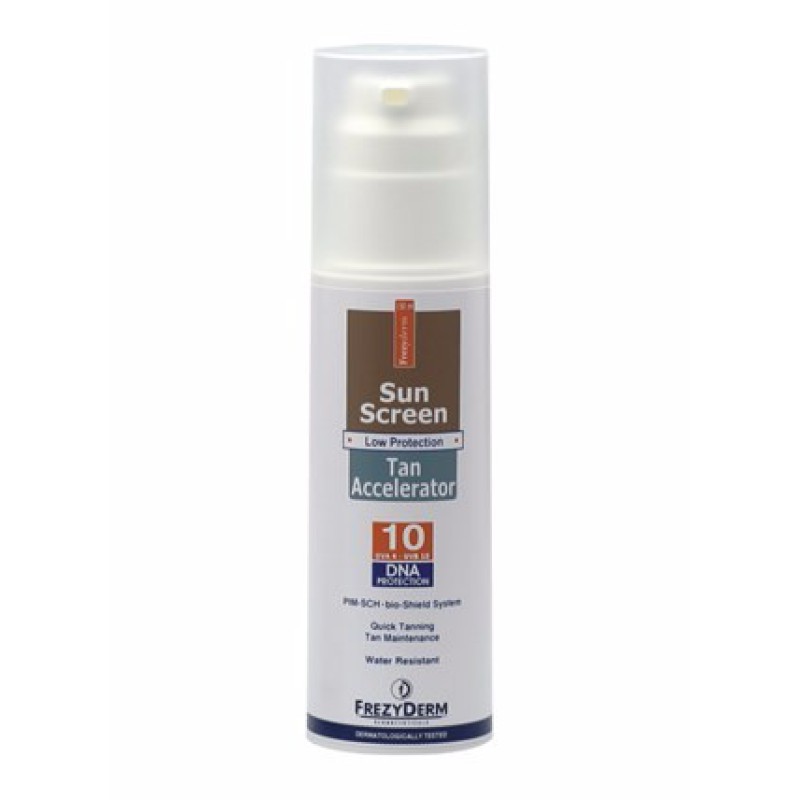 FREZYDERM Sun Screen Tan Accelerator SPF10 150ml