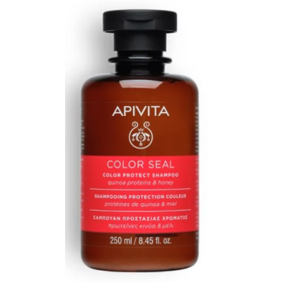 APIVITA Color Seal Shampoo Σαμπουάν Προστασίας Χρώματος με Πρωτείνες Κινόα & Μέλι 250ml