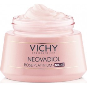 VICHY Neovadiol Rose Platinum Night Κρέμα Προσώπου Νυχτός για Τόνωση & Φρεσκάδα στην Ώριμη & Θαμπή Επιδερμίδα 50ml