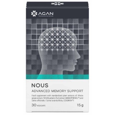 AGAN Nous Advanced Memory Support Συμπλήρωμα Διατροφής για τη Καλή Λειτουργία της Μνήμης 30 Κάψουλες 