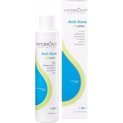 HYDROVIT Anti-Acne Lotion Καθημερινή δροσερή Μη Λιπαρή Λοσιόν 200ml