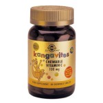 SOLGAR Kangavites Vitamin C 100mg Συμπλήρωμα Διατροφής για Παιδιά 3 Ετών και Άνω 90 Μασώμενες Ταμπλέτες