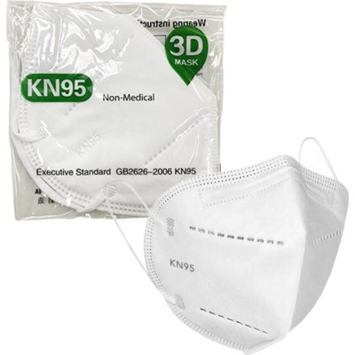 Μάσκα Υψηλής Προστασίας KN95 GB2626-2006 Λευκή 1τμχ