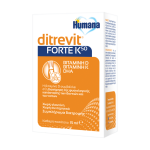 HUMANA Ditrevit Forte Κ50 Βρεφικό Συμπλήρωμα Διατροφής με Βιταμίνη D3 , Βιταμίνη Κ και Ομέγα 3 (DHA) 15ml