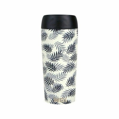 WELL Stainless Steel Travel Mug Ανοξείδωτη Κούπα Ταξιδιού Leaves 450ml