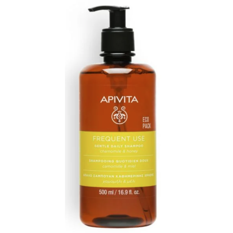APIVITA Gentle Daily Shampoo Σαμπουάν Καθημερινής Χρήσης με Χαμομήλι & Μέλι 500ml