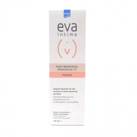 EVA Intima Post Menstrual Douche pH 7.0 Period Κολπική Πλύση για την Αποτελεσματική Απομάκρυνση των Υπολειμμάτων της Περιόδου 147ml 