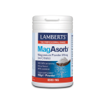 LAMBERTS Magasorb Magnesium Citrate Powder 375mg Συμπλήρωμα Διατροφής Μαγνησίου σε Σκόνη 165g 