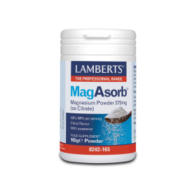 LAMBERTS Magasorb Magnesium Citrate Powder 375mg Συμπλήρωμα Διατροφής Μαγνησίου σε Σκόνη 165g 