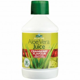 OPTIMA Aloe Vera Juice with Cranberry Χυμός Αλόης με Cranberry 500ml