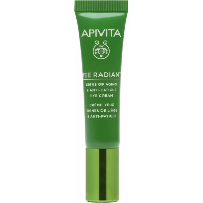 APIVITA Bee Radiant Signs of Aging & Anti-Fatigue Eye Cream Κρέμα Ματιών για Σημάδια Γήρανσης & Ξεκούραστη Όψη 15ml