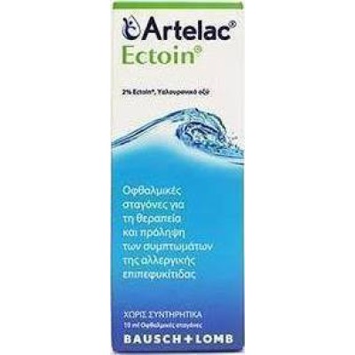 BAUSCH & LOMB Artelac Ectoin Οφθαλμικές Σταγόνες για τη Θεραπεία & Πρόληψη της Αλλεργικής Επιπεφυκίτιδας 10ml