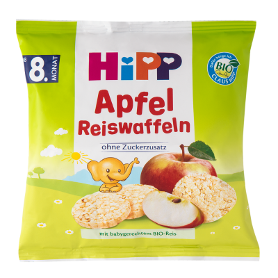 HIPP Ρυζογκοφρετάκι Μήλου Απο τον 8ο μηνα 30g