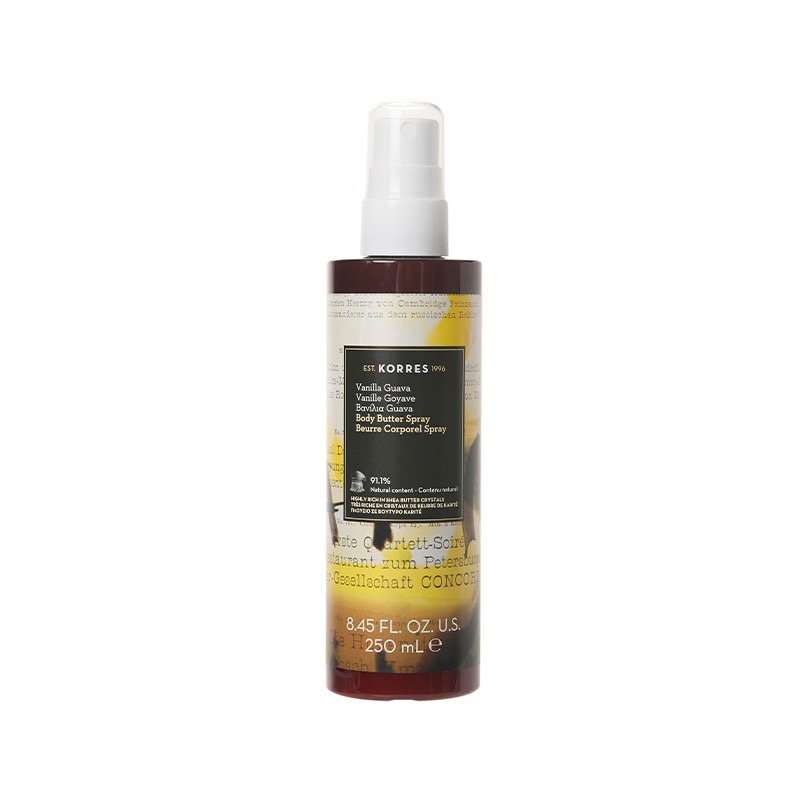 KORRES Body Butter Spray Vanilla Guava Ενυδατικό Butter Σώματος σε Μορφή Σπρέι 250ml