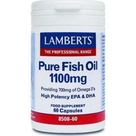 LAMBERTS Pure Fish Oil 1100 mg Ωμέγα 3 60 δισκία