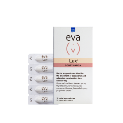 EVA Intima Lax Constipation Πρωκτικά Υπόθετα Κατά της Δυσκοιλιότητας 10τμχ