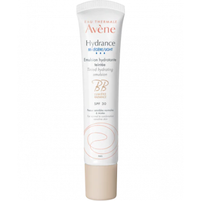 AVENE Hydrance Lumiere BB-Legere Emulsion Hydratante Teintee Ενυδατική Κρέμα Προσώπου με Ελαφριά Υφή & Διακριτκό Χρώμα για το Αφυδατωμένο Δέρμα με SPF30 40ml