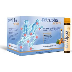CH-ALPHA Active Συμπλήρωμα Διατροφής για Δυνατούς Τένοντες και Συνδέσμους 28 Φιαλίδια x 30ml
