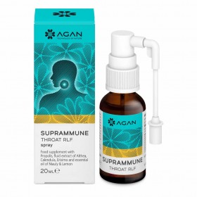 AGAN Supramune Throat RLF Spray Σπρεί για την Αντιμετώπιση του Πονόλαιμου και της Βραχνάδας 20ml