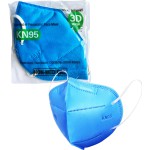 Μάσκα Υψηλής Προστασίας KN95 GB2626-2006 Γαλάζια 1τμχ