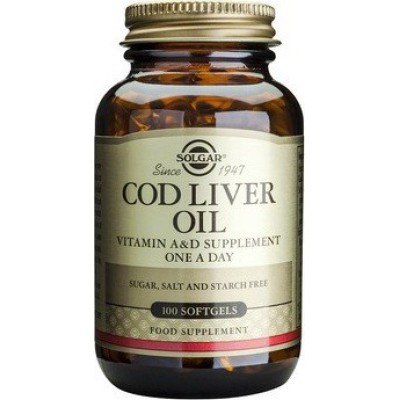 SOLGAR Cod Liver Oil 100 softgels