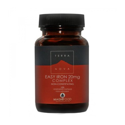 TERRANOVA Easy Iron 20mg Complex Σίδηρος Δισγλυκινικός με Υψηλή Βιοδιαθεσιμότητα και Χωρίς Παρενέργειες 100 κάψουλες