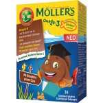 MOLLER'S Omega-3 για Παιδιά Ψαράκια-Ζελέδάκια Cola 36 Ζελεδάκια