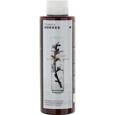 KORRES Σαμπουάν για Ξηρά & Αφυδατωμένα Μαλλιά με Αμύγδαλο και Λυνάρι 250ml