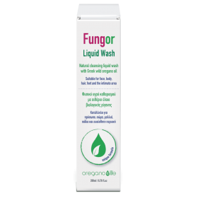OREGANO 4 LIFE Fungor Liquid Wash Φυσικό Υγρό Καθαρισμού με Αιθέριο Έλαιο Βιολογικά Καλλιεργούμενης Άγριας Ελληνικής Ρίγανης για Πρόσωπο , Μαλλιά και Σώμα 200ml