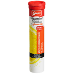 LANES Vitamin C Βιταμίνη C 1000mg + Ginseng,  με υπέροχη γεύση λεμόνι, 20 αναβρ. ταμπλ.