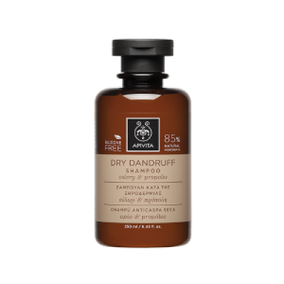 APIVITA Dry Dandruff Shampoo Σαμπουάν κατά της Ξηροδερμίας με Σέλερι & Πρόπολη 250ml