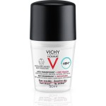 VICHY Homme Roll On Αποσμητικό Κατά της Εφίδρωσης & των Λεκέδων στα Ρούχα 48h 50ml