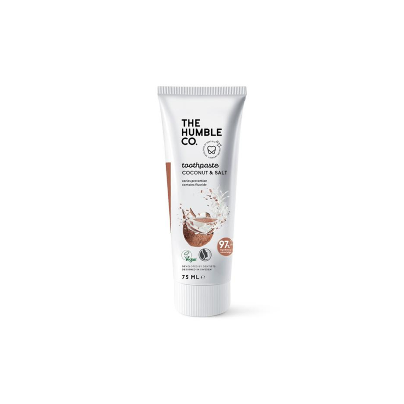 THE HUMBLE CO. Natural Toothpaste Φυσική Οδοντόκρεμα με Γεύση Καρύδα & Αλάτι 75ml