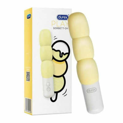 DUREX Play Sorbett-Oh Αδιάβροχος Δονητής Σιλικόνης 15.90cm Χρώμα Κίτρινο 1τμχ