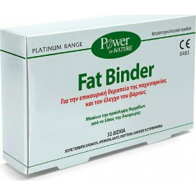 POWER HEALTH Power of Nature Fat Binder Συμπλήρωμα Διατροφής για την Επικουρική Θεραπεία της Παχυσαρκίας και τον Έλεγχο του Βάρους 32 Δισκία