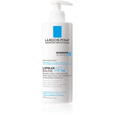 LA ROCHE POSAY Lipikar Baume AP+M Μαλακτικό Βάλσαμο Αναπλήρωσης Λιπιδίων με Τριπλή Δράση Κατά των Ερεθισμών & του Κνησμού για το Ξηρό & Ατοπικό Δέρμα 400ml
