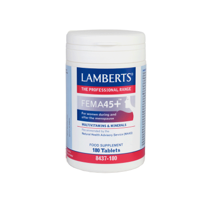LAMBERTS Fema 45+ Συμπλήρωμα Διατροφής για την Εμμηνόπαυση 180 Ταμπλέτες  