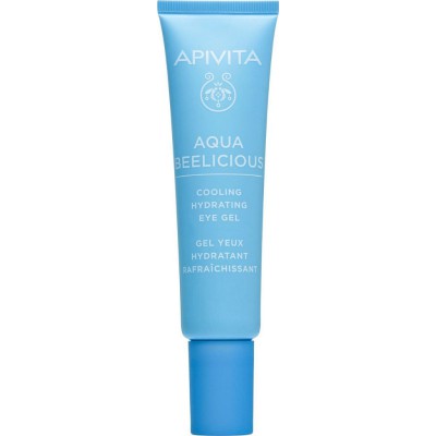 APIVITA Aqua Beelicious Cooling Hydrating Eye Gel Δροσιστικό Τζέλ Ενυδάτωσης για τα Μάτια με Λουλούδια & Μέλι 15ml