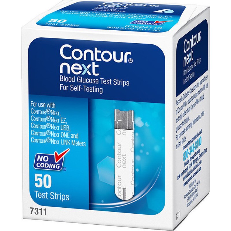 ASCENSIA Contour Next 50 Ταινιες Μετρησης Σακχαρου 