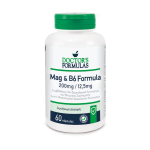 DOCTOR'S FORMULAS Mag 200mg & B6 12.5mg Formula Συμπλήρωμα Διατροφής που Συμβάλλει στη Φυσιολογική Λειτουργία του Νευρικού Συστήματος 60 Κάψουλες