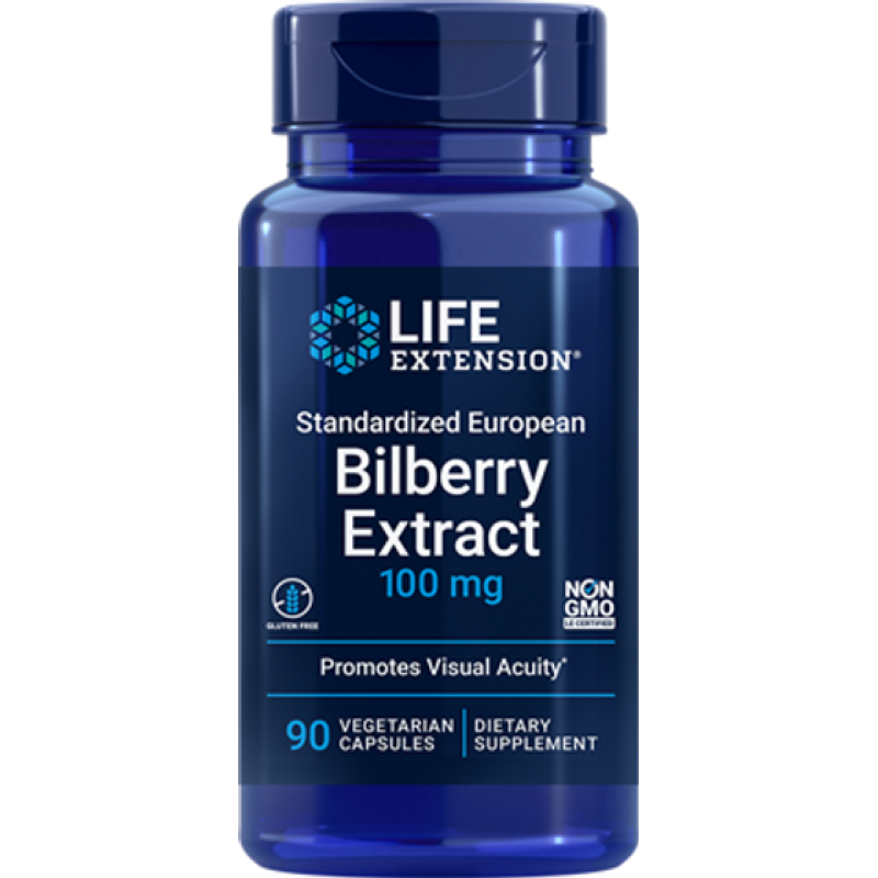 LIFE EXTENSION Bilberry Extract 100mg 90 Κάψουλες