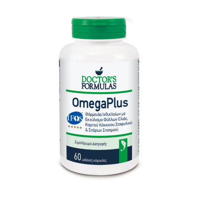 DOCTOR'S FORMULAS Omega Plus Συμπλήρωμα Διατροφής με Φόρμουλα Ιχθυέλαιων 60 Μαλακές Κάψουλες