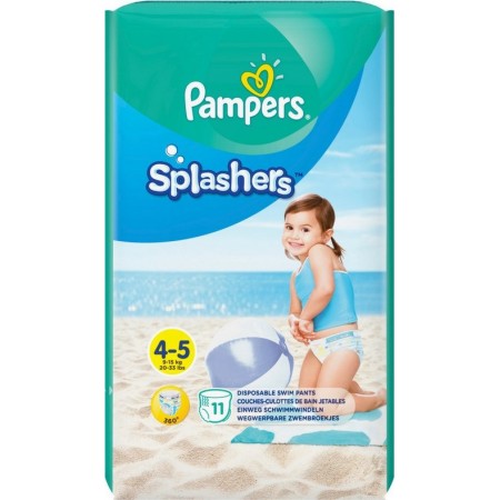PAMPERS Splashers Πάνα-Μαγιό No4-5 (9-15kg) 11τμχ
