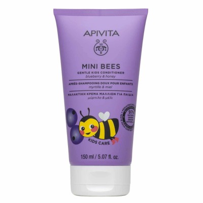 APIVITA Mini Bees Conditioner Μαλακτική Κρέμα Μαλλιών για Παιδιά με Μύρτιλο και Μέλι 150ml