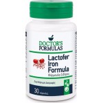 DOCTOR'S FORMULAS Lactofer Iron Formula Συμπλήρωμα Διατροφής με Φόρμουλα Σιδήρου 30 Κάψουλες